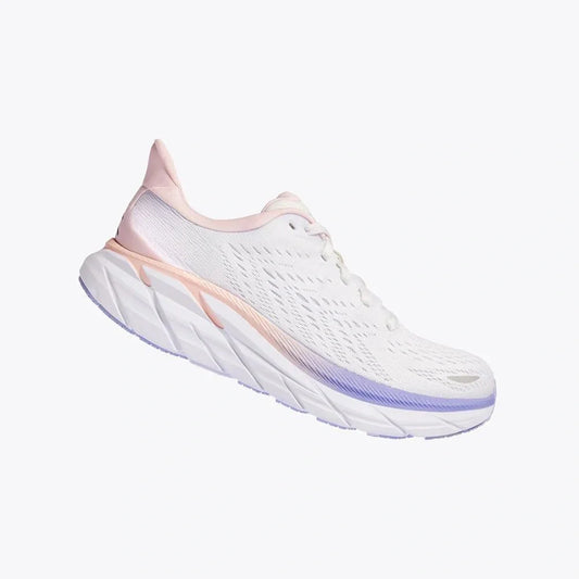Women's Clifton 8 - Champagne White / Manganese Crystal Pink